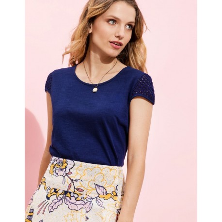 Camiseta algodón navy