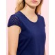 Camiseta algodón navy